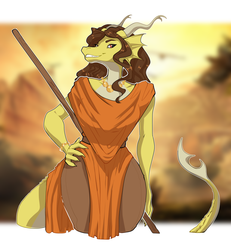 Dragoness Saignus by Akuva